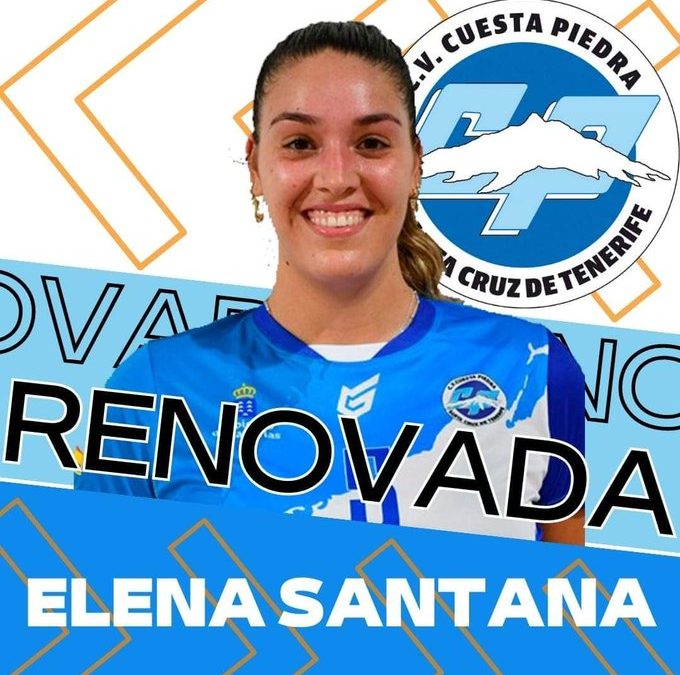 Elena Santana renueva con el Santa Cruz Cuesta Piedra y será clave en el ataque y bloqueo