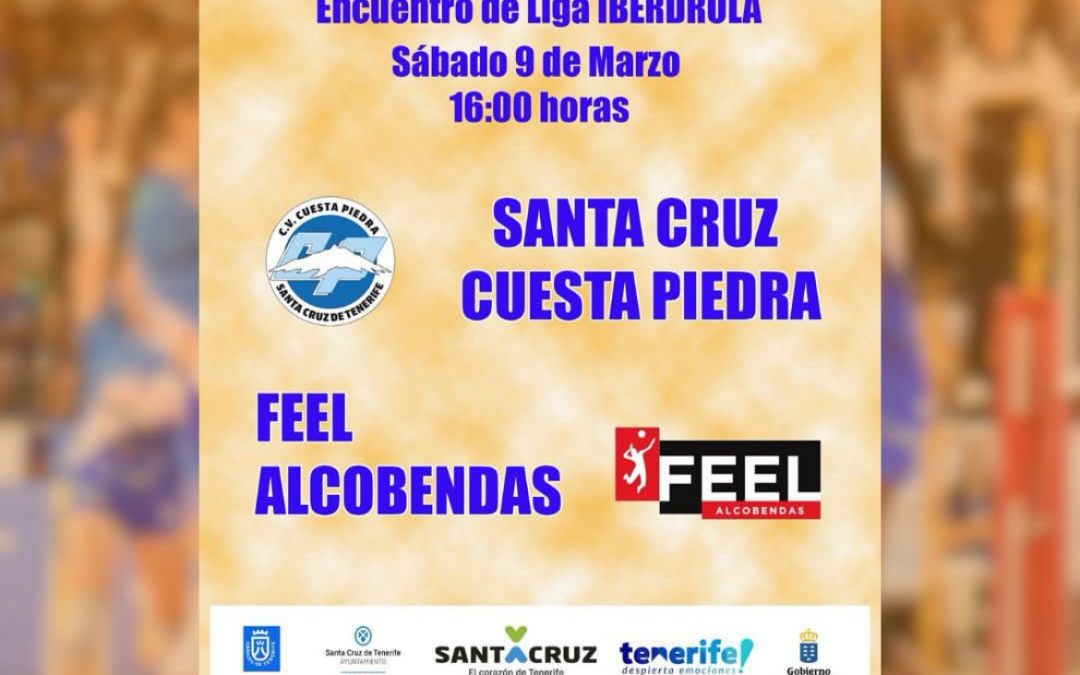 Previo al partido de voleibol Santa Cruz Cuesta Piedra-Feel Alcobendas correspondiente a la jornada 22 y última de la Liga Iberdrola en su fase regular